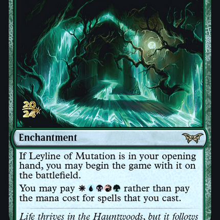 Leyline of Mutation [Duskmourn: House of Horror Promos] Prerelease Foil