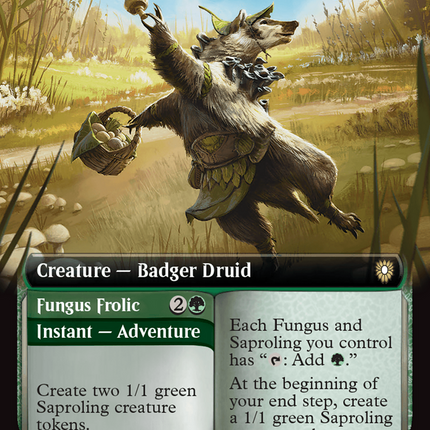 Brightcap Badger // Fungus Frolic [Bloomburrow Commander]