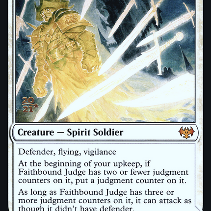 Faithbound Judge // Sinner's Judgment [Innistrad: Crimson Vow Promos] Prerelease Foil