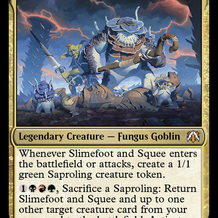 Slimefoot and Squee [March of the Machine Commander] Prerelease