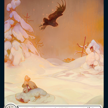 Snow-Covered Plains (Full Art) [Secret Lair Drop]