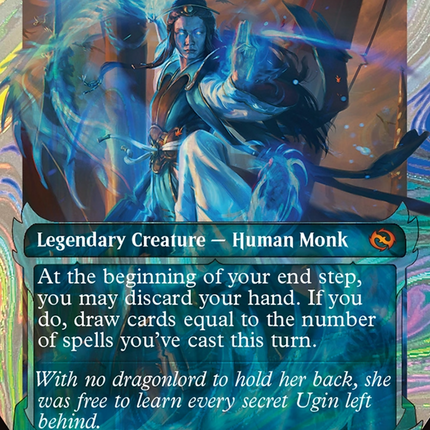 Narset, Jeskai Waymaster (Showcase) (Borderless) [Tarkir: Dragonstorm] Halo Foil