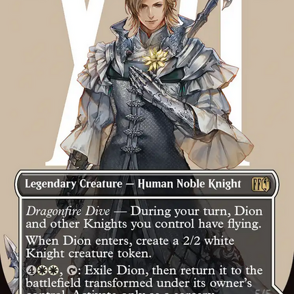 Dion, Bahamut's Dominant // Bahamut, Warden of Light (Borderless) [FINAL FANTASY] Surge Foil