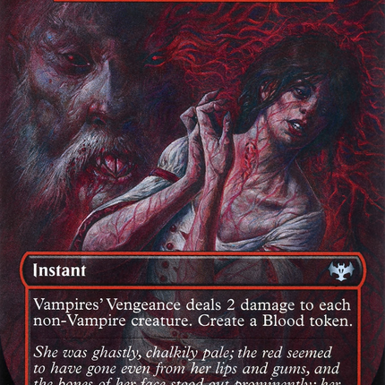 Vampires' Vengeance - Mysterious Blood Illness  (Borderless) [Innistrad: Crimson Vow]