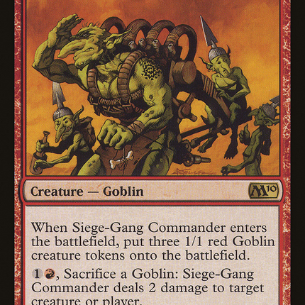 Siege-Gang Commander [Magic 2010]