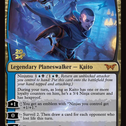 Kaito, Bane of Nightmares [Duskmourn: House of Horror Promos] Prerelease Foil