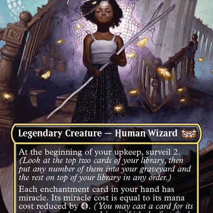 Aminatou, Veil Piercer (borderless) [Duskmourn: House of Horror Commander]