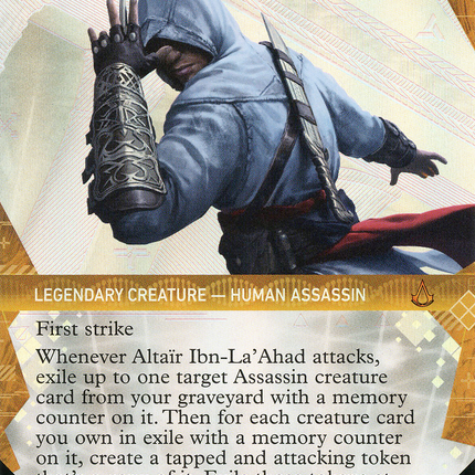 Altaïr Ibn-La'Ahad (Showcase) (Borderless) [Assassin's Creed] Textured Foil