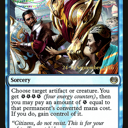 Confiscation Coup [Kaladesh Promos] Prerelease Foil