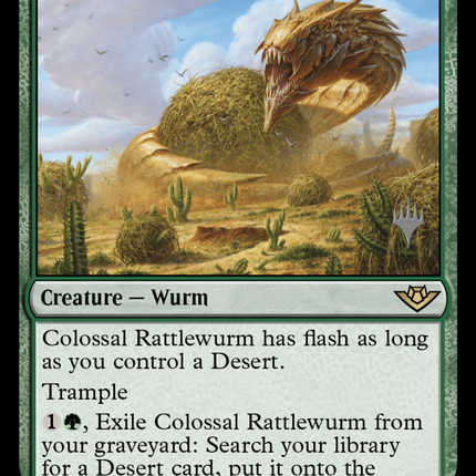 Colossal Rattlewurm [Outlaws of Thunder Junction Promos] Foil