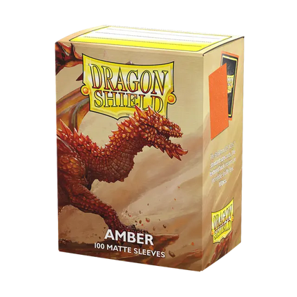 Dragon Shield - Amber - Standard Sizes Matte sleeves (100ct.)