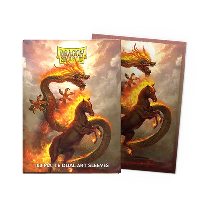 Dragon Shield Standard - Dual Matte Art Sleeves - Fire Horse 2026