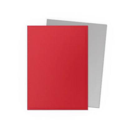 Dragon Shield Standard - Crimson & Silver - Matte Dual Sleeves