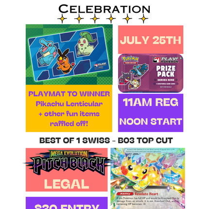 Pokemon Mid-Year Celebration 1K July 25th 12PM