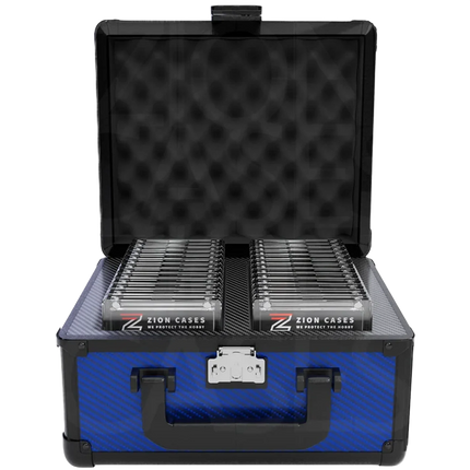 Zion Cases - Slab Case 2 Row Carbon Fiber Navy