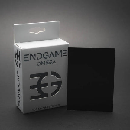ENDGAME: OMEGA Standard Size Sleeves - Obsidian Black (100 Count)