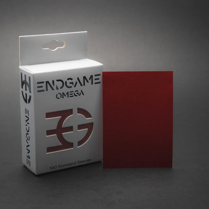 ENDGAME: OMEGA Standard Size Sleeves - Cabernet Red (100 Count)