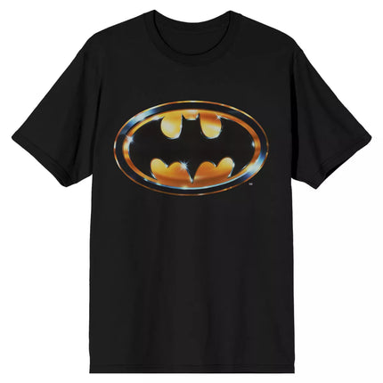 DC Comics - Batman Logo Adult Black Short Sleeve Graphic Tee Shirt