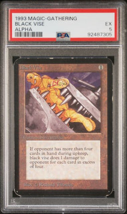 1993 Magic-Gathering Black Vise Alpha PSA EX 5