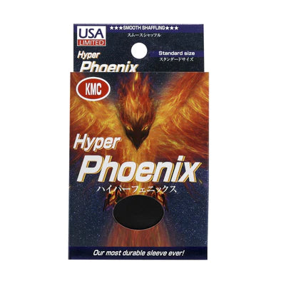 KMC - 100CT Standard Hyper Phoenix Black Matte Sleeves