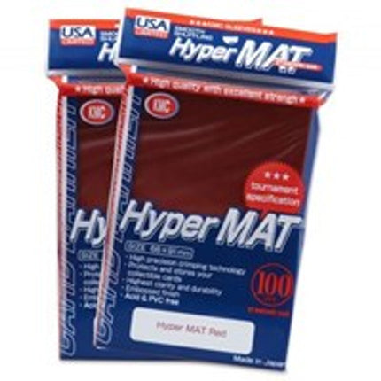 KMC Hyper MAT standard sized sleeves - Red