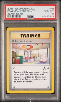 2001 Pokemon Promo Pokemon Center-N.Y. #40 Black Star PSA GEM MT 10