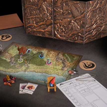 3D FAUX-LEATHER CUSTOMISABLE DUNGEON MASTER / DM SCREEN