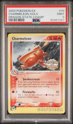 2003 Pokemon EX Charmeleon-Holo #99 Dragon-State Champ. PSA MINT 9