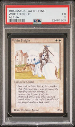 1993 Magic-Gathering White Knight Alpha PSA EX 5