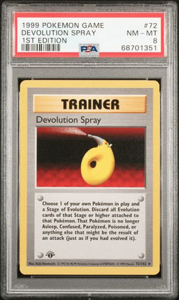 1999 Pokemon Game Devolution #72 Spray 1st Edition PSA NM 8
