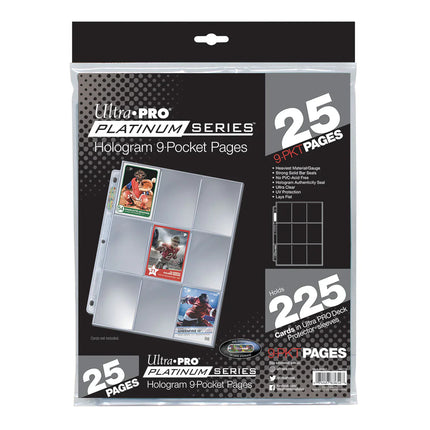 Ultra Pro - 9-Pocket Pages - Hologram Platinum Series