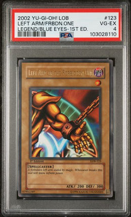Complete Set of LOB 1st Edition Exodia, PSA Graded, Sequential Cert. Numbers, Varying Grades, 103028106