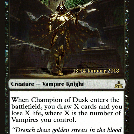 Champion of Dusk [Rivals of Ixalan Promos] Prerelease Foil