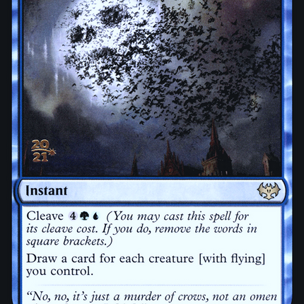Winged Portent [Innistrad: Crimson Vow Promos] Prerelease Foil
