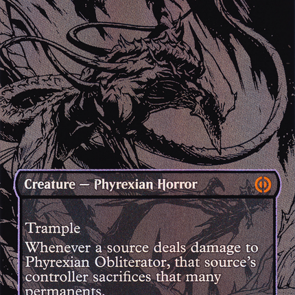 Phyrexian Obliterator (Borderless) [Phyrexia: All Will Be One] Oil Slick Raised Foil