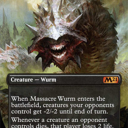 Massacre Wurm (Borderless) [Core Set 2021]