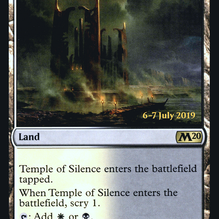 Temple of Silence [Core Set 2020 Promos] Prerelease Foil