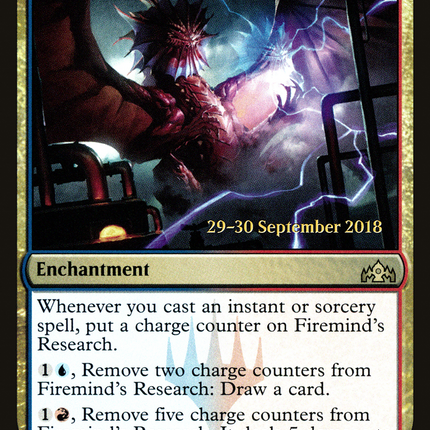Firemind's Research [Guilds of Ravnica Promos] Prerelease Foil