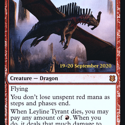 Leyline Tyrant [Zendikar Rising Promos] Prerelease Foil