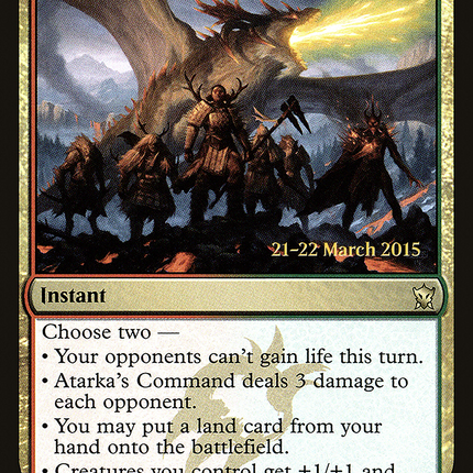 Atarka's Command [Dragons of Tarkir Promos] Prerelease Foil