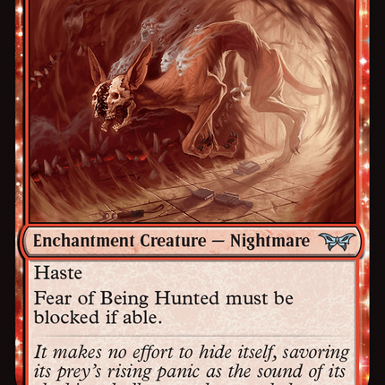 Fear of Being Hunted [Duskmourn: House of Horror] Foil