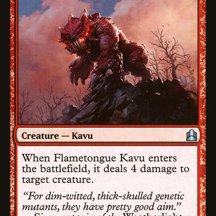 Flametongue Kavu [Commander 2011]