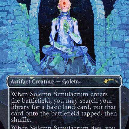 Solemn Simulacrum (Borderless) [Secret Lair Drop] Galaxy Foil
