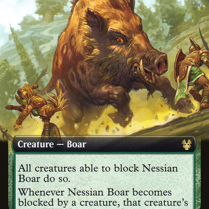 Nessian Boar (Extended Art) [Theros Beyond Death]