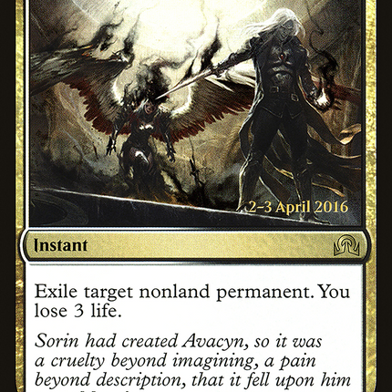 Anguished Unmaking [Shadows over Innistrad Promos] Prerelease Foil