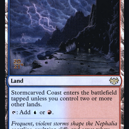 Stormcarved Coast [Innistrad: Crimson Vow Promos] Prerelease Foil