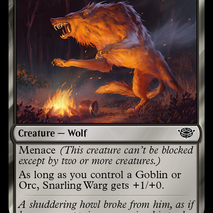 Snarling Warg [The Lord of the Rings: Tales of Middle-earth]