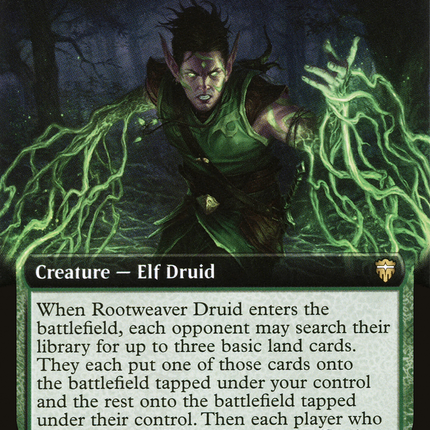 Rootweaver Druid (Extended Art) [Commander Legends]