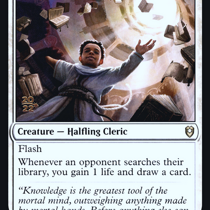 Archivist of Oghma [Battle for Baldur's Gate Promos] Prerelease Foil
