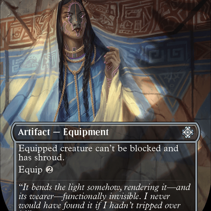 Whispersilk Cloak (Borderless) [The Lost Caverns of Ixalan Commander]